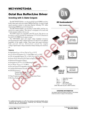 MC74VHCT240ADTRG datasheet  